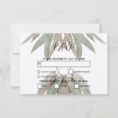 Eukalyptus Leaf Wedding RSVP Cards (Vorderseite)