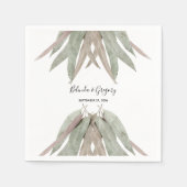 Eukalyptus Leaf Wedding Serviette (Vorderseite)