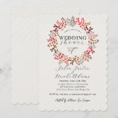 Eukalyptus Leaf Wreath Polterabend Einladung (Vorne/Hinten)