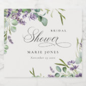 Eukalyptus Leafy Foliage Brautparty Bierflaschenetikett (Einzelnes Label)