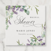 Eukalyptus Leafy Foliage Brautparty Geschenkanhänger (Vorderseite)