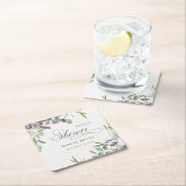 Eukalyptus Leafy Foliage Brautparty Rechteckiger Pappuntersetzer (Vor Ort)