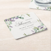 Eukalyptus Leafy Foliage Brautparty Rechteckiger Pappuntersetzer (angewinkelt)