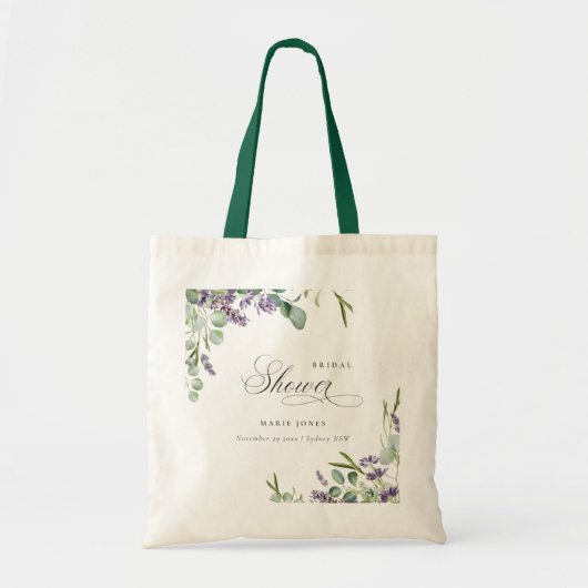 Eukalyptus Leafy Foliage Brautparty Tragetasche (Vorne)