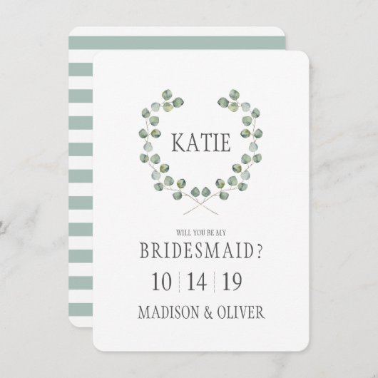 Eukalyptus-Leathan-Rahmen| Überlaufhilfe Einladung (Vorne/Hinten)