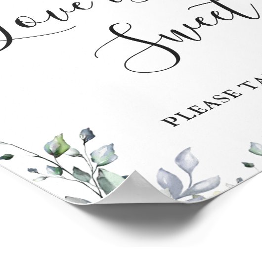 Eukalyptus-Liebe für Wasserfarben ist ein süßes Ho Poster (Ecke)