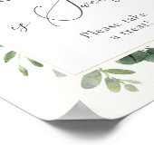 Eukalyptus-Liebe ist ein Zeichen für süße Leckerei Poster (Ecke)