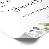 Eukalyptus-Liebe ist süß Poster (Ecke)