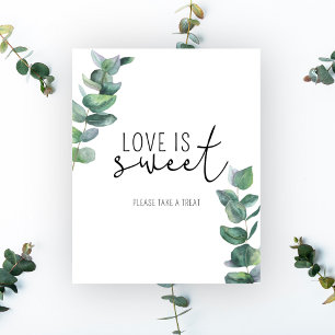 Eukalyptus - Liebe ist süß und nimmt ein Leckerei- Poster