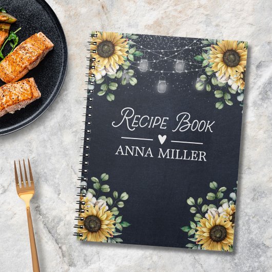 Eukalyptus Light Black Recipe Notizblock