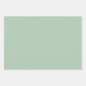 Eukalyptus Light Green Solid and Print Geschenkpapier Set (Vorderseite 3)