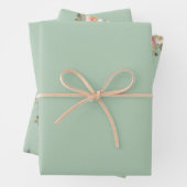 Eukalyptus Light Green Solid and Print Geschenkpapier Set (Beispiel)