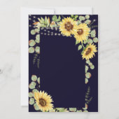 Eukalyptus Lights Brautparty Einladung (Rückseite)