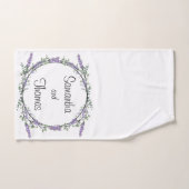 Eukalyptus lila Aquarellblüte Badhandtuch Set (Handtuch)