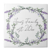 Eukalyptus lila floralbotanisch fliese (Vorderseite)