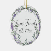 Eukalyptus lila floralbotanisch keramik ornament (Rechts)