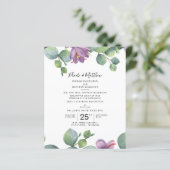 Eukalyptus Lila grüne Sukkulente Hochzeit (Stehend Vorderseite)