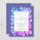 Eukalyptus Lilac QR Code Einladung (Vorne/Hinten)