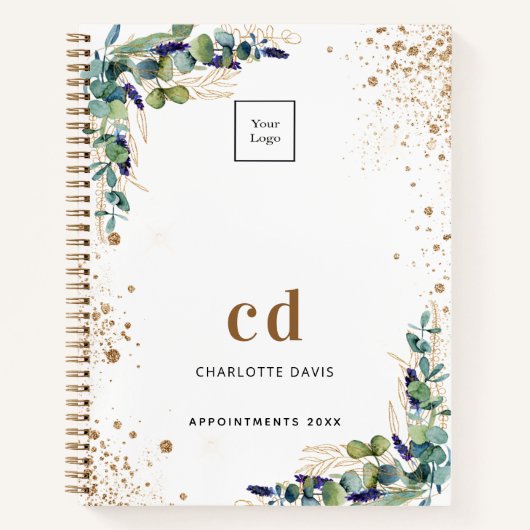 Eukalyptus-Logo Notizblock (Vorderseite)