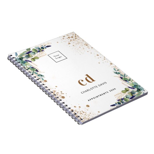 Eukalyptus-Logo Notizblock (Rechte Seite)