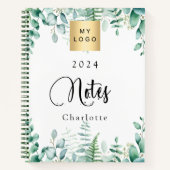 Eukalyptus-Logo Notizblock (Vorderseite)