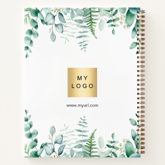 Eukalyptus-Logo Notizblock (Rückseite)