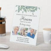 Eukalyptus Love Memory 3 Foto Memorial Wedding Sockelschild (In SItu)