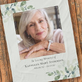 Eukalyptus Love Memory Memorial Keepake Fleecedecke