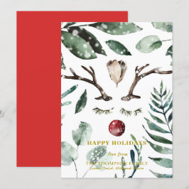 Eukalyptus Magnolia Feiertagskarte