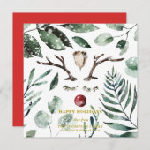 Eukalyptus Magnolia Feiertagskarte (Vorne/Hinten)