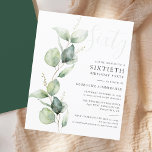 Eukalyptus Mama 60. Geburtstagsparty Einladung<br><div class="desc">Es könnte überraschen,  Party oder ein weiteres besonderes Jahrzehnt erreicht. Diese 60. Geburtstagsfeier mit eukalyptusgrünem Design und moderner beliebter Typografie kann leicht zu jedem Geburtstag oder Jubiläumsfest zum Anzug gebracht werden. Sie können den Wortlaut,  die Geburtstagsdetails und die Hintergrundfarbe ändern,  indem Sie auf die Schaltfläche "Personalisieren" klicken</div>
