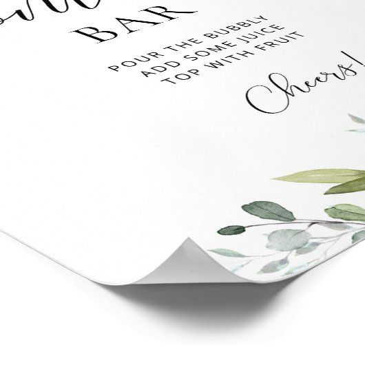 Eukalyptus-Mama-osa-Bar Poster (Ecke)