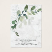 Eukalyptus Marble Hair Clip Juwelier Display Card (Rückseite)