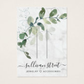 Eukalyptus Marble Hair Clip Juwelier Display Card (Vorderseite)