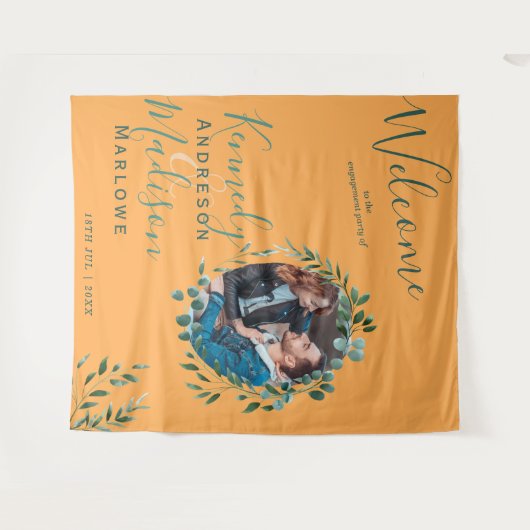 Eukalyptus-Marigold-Foto Wandteppich (Vorderseite (Horizontal))