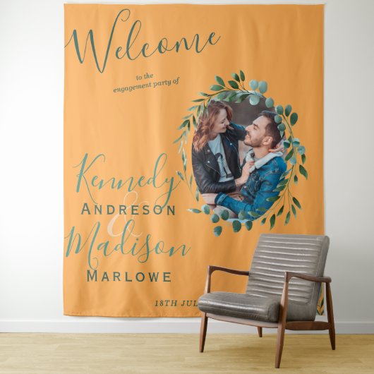 Eukalyptus-Marigold-Foto Wandteppich (Beispiel)