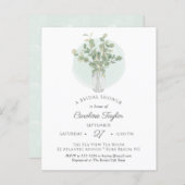 Eukalyptus Mason Jar Monogram Brautparty (Vorne/Hinten)