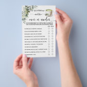 Eukalyptus-Matcha-Über-oder-Unter-Duschspielkarte Flyer (Handgriff)