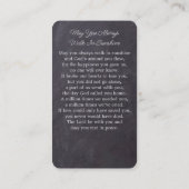 Eukalyptus Memorial Foto Beerdigung Gebetskarte Pu Telefonnummerkarte (Rückseite)