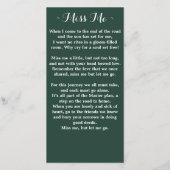 Eukalyptus Memorial Prayer Card Beerdigung Lesezei (Rückseite)