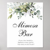 Eukalyptus Mimosa Bar Poster-Zeichen Poster (Vorne)