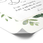 Eukalyptus Mimosa Bar Sign Poster (Ecke)