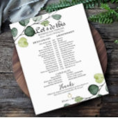 Eukalyptus Minimal Wedding Bridal Timeline