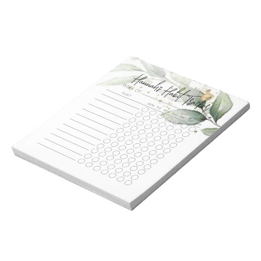 Eukalyptus Minimaler Skriptlebenszyklus-Tracker No Notizblock (Rotiert)