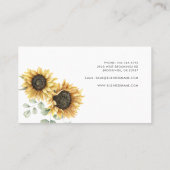 Eukalyptus Minimalistisch Florist Visitenkarte (Rückseite)