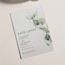 Eukalyptus Minimalistisch Watercolor Wedding