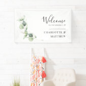 Eukalyptus Minimalistische Hochzeit in Aquarellfar Banner (Insitu)