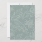 Eukalyptus | Minimalistisches Skript-Brautparty Einladung (Rückseite)