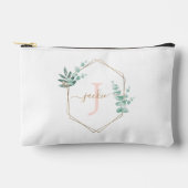 Eukalyptus-Mit Monogramm Zubehörtasche (Vorderseite)