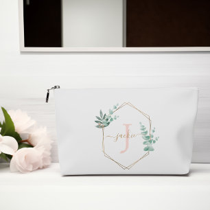 Eukalyptus-Mit Monogramm Zubehörtasche